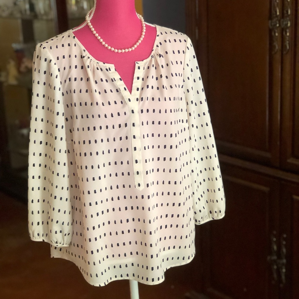 Classic Talbots New Dressy Blouse sz L